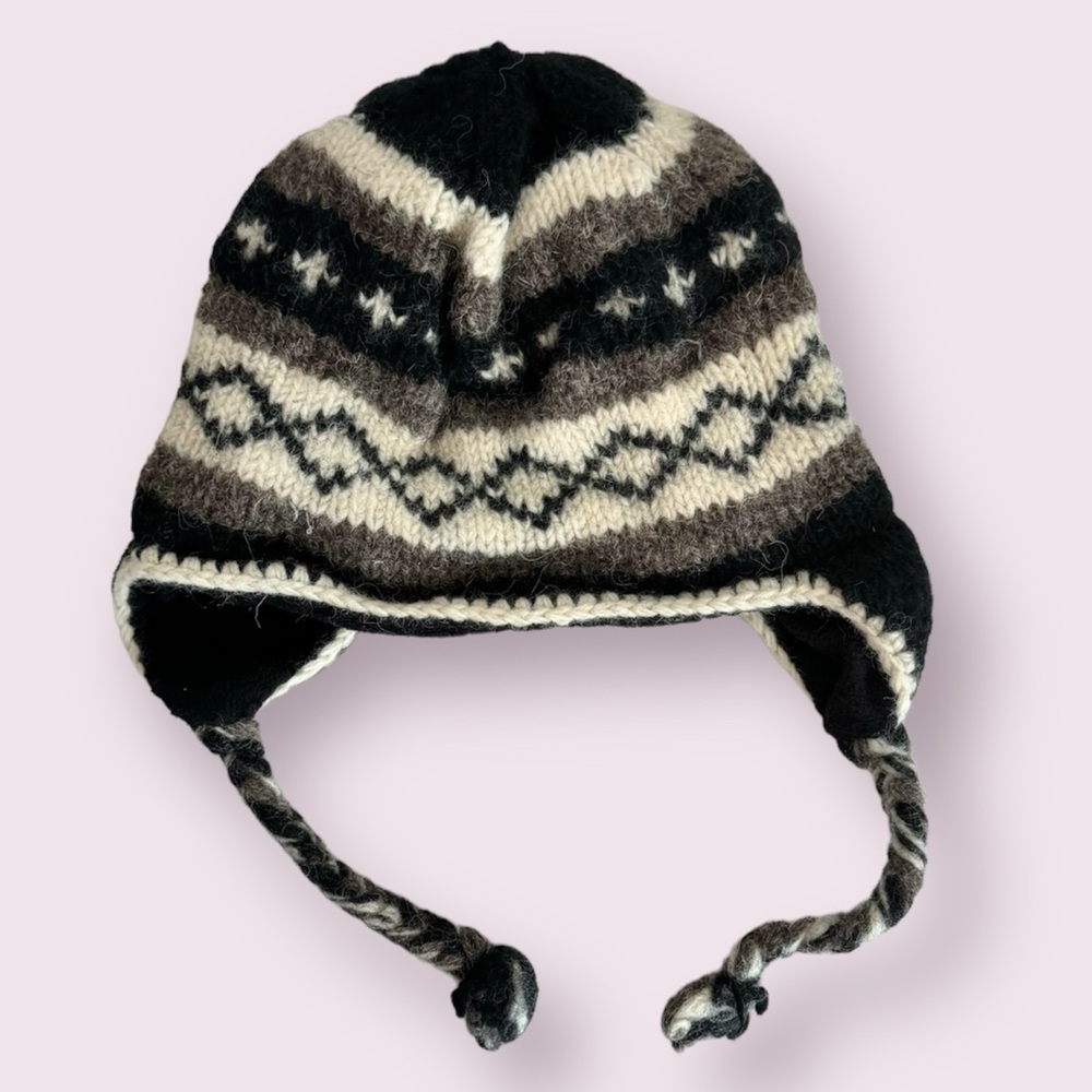 Sherpa Knits 100% Wool Fleece / Sherpa Lined Kids Winter Hat - Picture 2 of 8